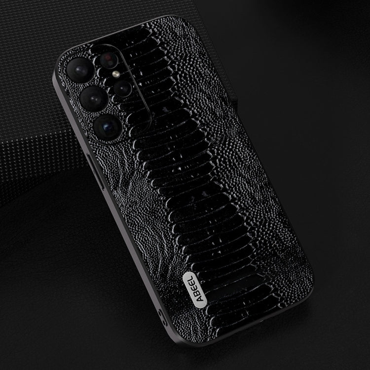 For Samsung Galaxy S23 5G ABEEL Genuine Leather Weilai Series Phone Case(Black) - free shipping - PMC TechLife - Order now!