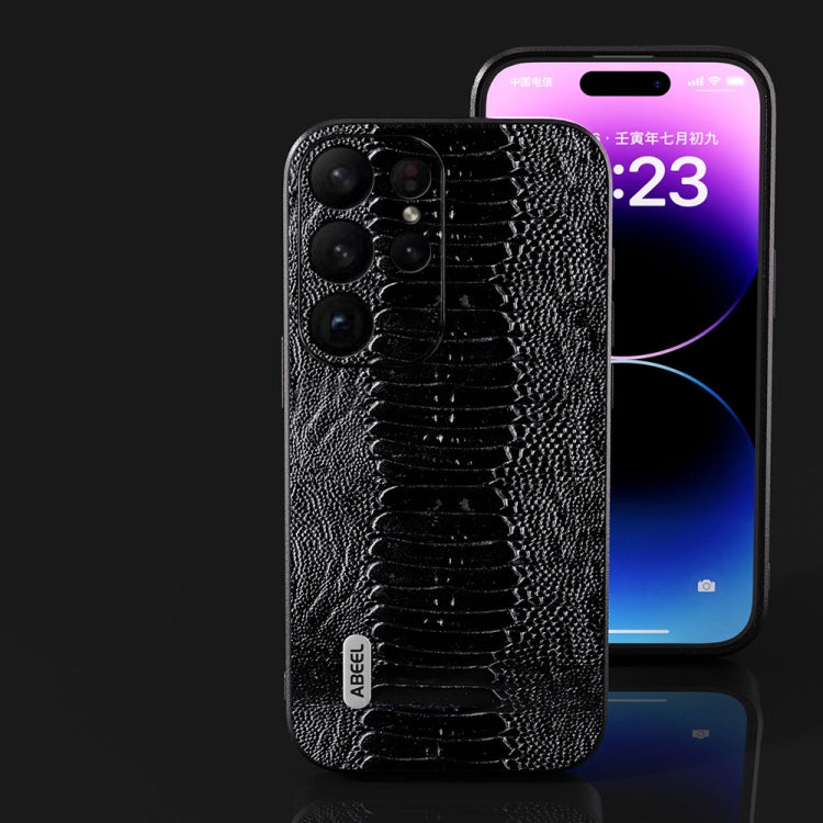 For Samsung Galaxy S23 5G ABEEL Genuine Leather Weilai Series Phone Case(Black) - free shipping - PMC TechLife - Order now!