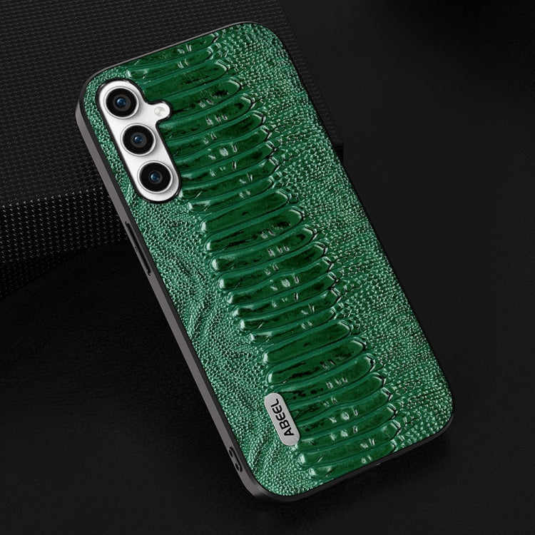 For Samsung Galaxy S23 FE 5G ABEEL Genuine Leather Weilai Series Phone Case(Green) - free shipping - PMC TechLife - Order now!
