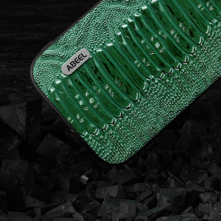For Samsung Galaxy S23 FE 5G ABEEL Genuine Leather Weilai Series Phone Case(Green) - free shipping - PMC TechLife - Order now!