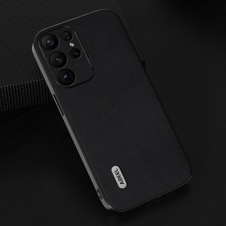 For Samsung Galaxy S23+ 5G ABEEL Genuine Leather Xiaoya Series Phone Case(Black) - free shipping - PMC TechLife - Order now!