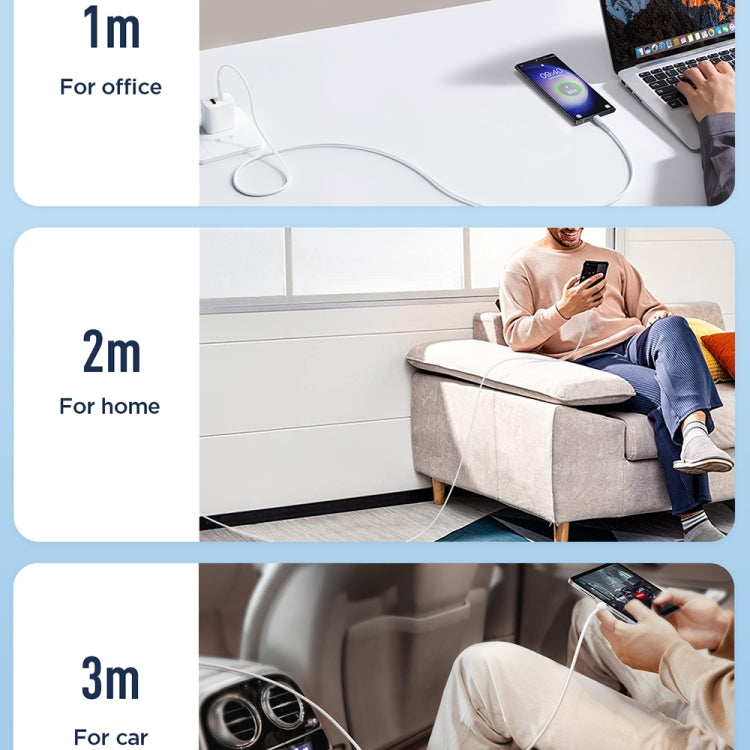 JOYROOM SA26-CC3 Flash Charge Series 60W USB-C / Type-C to USB-C / Type-C Fast Charging Data Cable, Cable Length:1m(Black) - USB-C & Type-C Cable by JOYROOM | Online Shopping South Africa | PMC TechLife | Buy Now Pay Later Mobicred