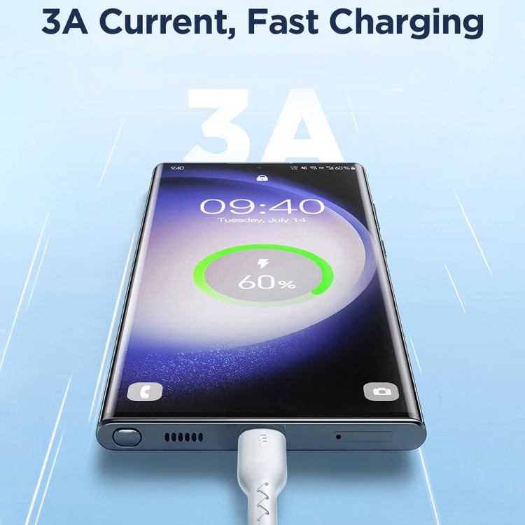 JOYROOM SA26-AC3 Flash Charge Series 3A USB to USB-C / Type-C Fast Charging Data Cable, Cable Length:1m(Black) - USB-C & Type-C Cable by JOYROOM | Online Shopping South Africa | PMC TechLife | Buy Now Pay Later Mobicred