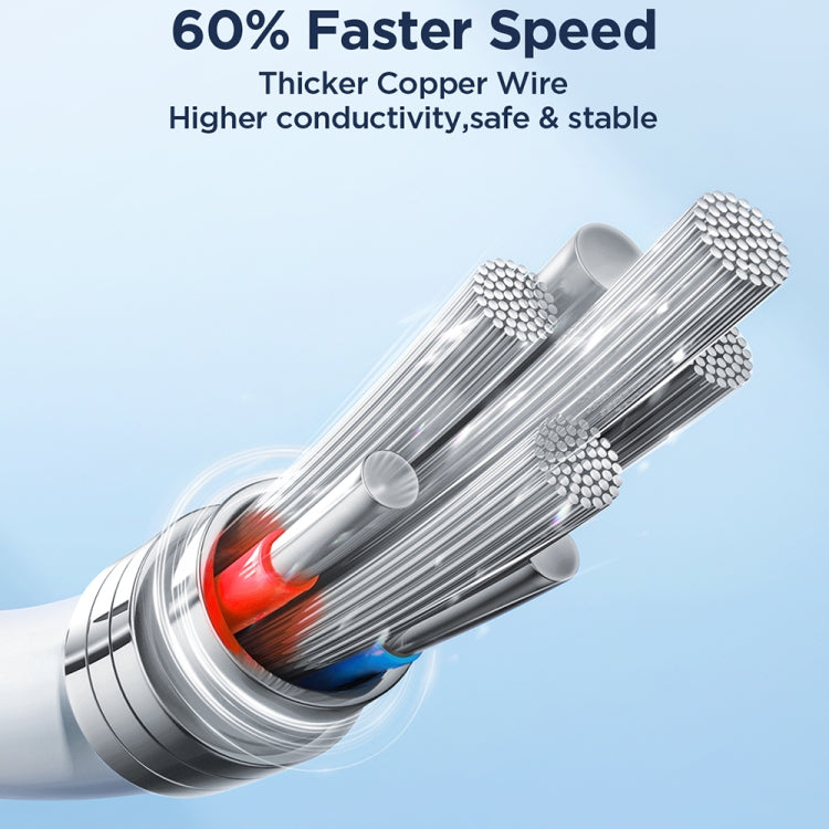 JOYROOM SA26-AL3 Flash Charge Series 3A USB to 8 Pin Fast Charging Data Cable, Cable Length:1m(Black) - Normal Style Cable by JOYROOM | Online Shopping South Africa | PMC TechLife | Buy Now Pay Later Mobicred