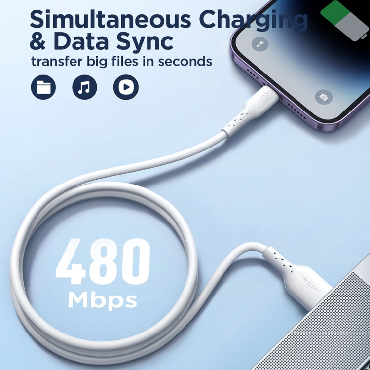 JOYROOM SA26-AL3 Flash Charge Series 3A USB to 8 Pin Fast Charging Data Cable, Cable Length:1m(Black) - Normal Style Cable by JOYROOM | Online Shopping South Africa | PMC TechLife | Buy Now Pay Later Mobicred