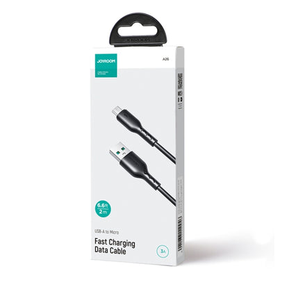 JOYROOM SA26-AM3 Flash Charge Series 3A USB to Micro USB Fast Charging Data Cable, Cable Length:2m(Black) - Micro USB Cable by JOYROOM | Online Shopping South Africa | PMC Jewellery