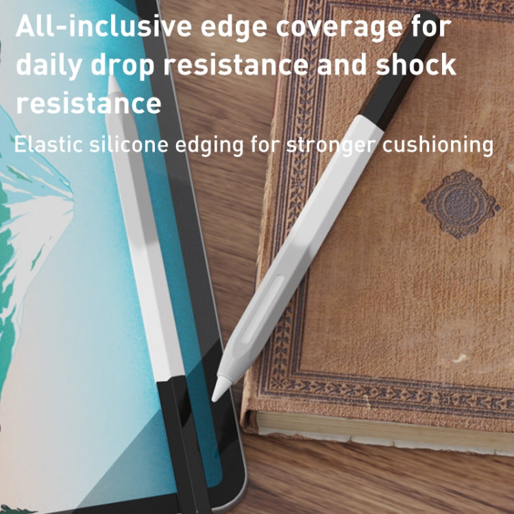 For Apple Pencil 1 LOVE MEI Rainbow Liquid Silicone Protective Pen Case(Black) - Pencil Accessories by LOVE MEI | Online Shopping South Africa | PMC TechLife