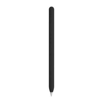 For Apple Pencil 1 LOVE MEI Frosted Leather Texture Silicone Protective Pen Case(Black) - Pencil Accessories by LOVE MEI | Online Shopping South Africa | PMC Jewellery