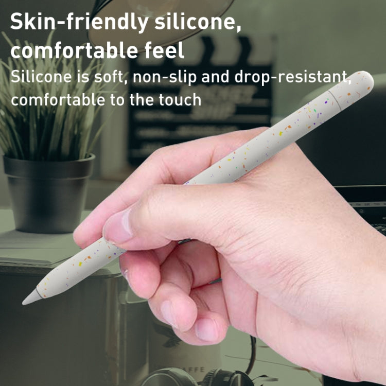 For Apple Pencil 2 LOVE MEI Luminous Silicone Protective Pen Case(White) - Pencil Accessories by LOVE MEI | Online Shopping South Africa | PMC TechLife
