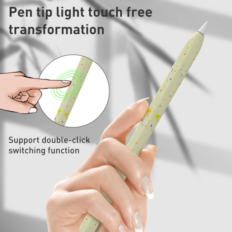 For Apple Pencil 2 LOVE MEI Luminous Silicone Protective Pen Case(White) - Pencil Accessories by LOVE MEI | Online Shopping South Africa | PMC TechLife