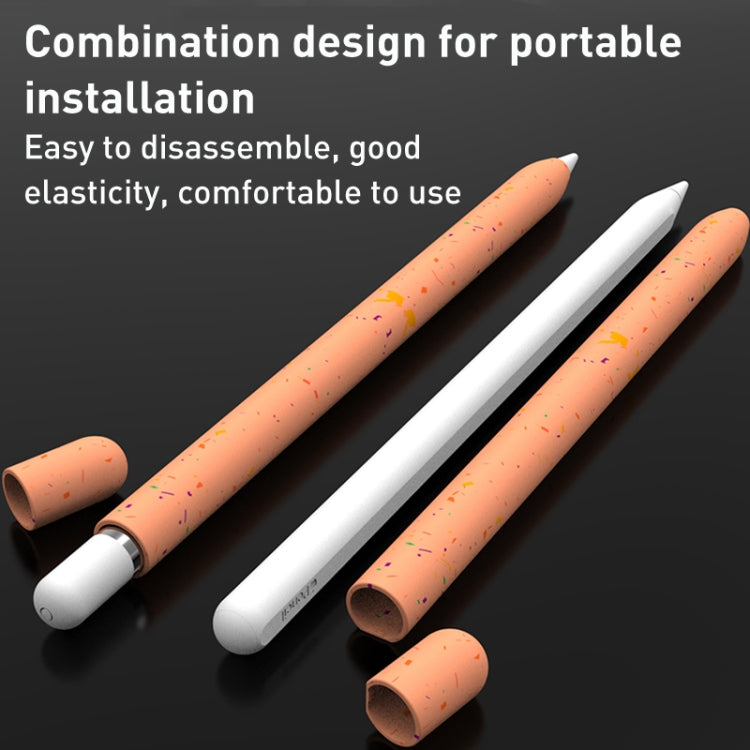 For Apple Pencil 1 LOVE MEI Luminous Silicone Protective Pen Case(Orange) - Pencil Accessories by LOVE MEI | Online Shopping South Africa | PMC TechLife