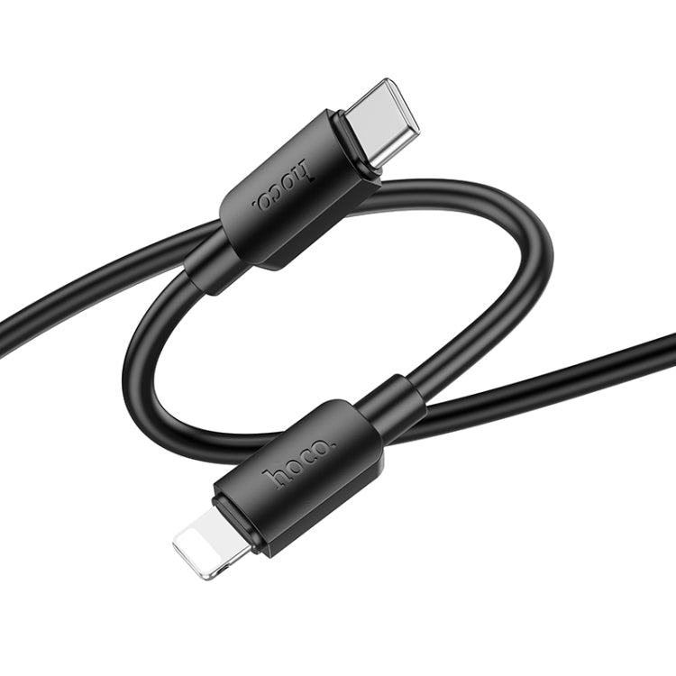 hoco X96 Hyper1m  PD20W USB-C / Type-C to 8 Pin Charging Data Cable(Black) - 2 in 1 Cable by hoco | Online Shopping South Africa | PMC Jewellery