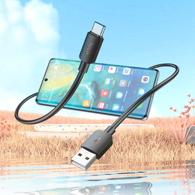 hoco X96 Hyper 1m 27W USB to USB-C / Type-C Charging Data Cable(Black) - USB-C & Type-C Cable by hoco | Online Shopping South Africa | PMC Jewellery