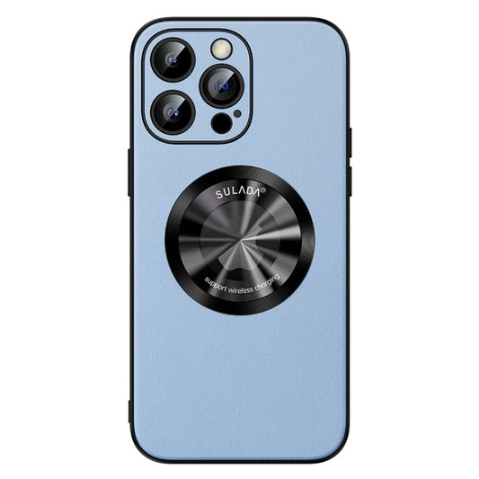 For iPhone 15 Pro Max SULADA Microfiber Leather MagSafe Magnetic Phone Case(Sierra Blue) - iPhone 15 Pro Max Cases by SULADA | Online Shopping South Africa | PMC Jewellery