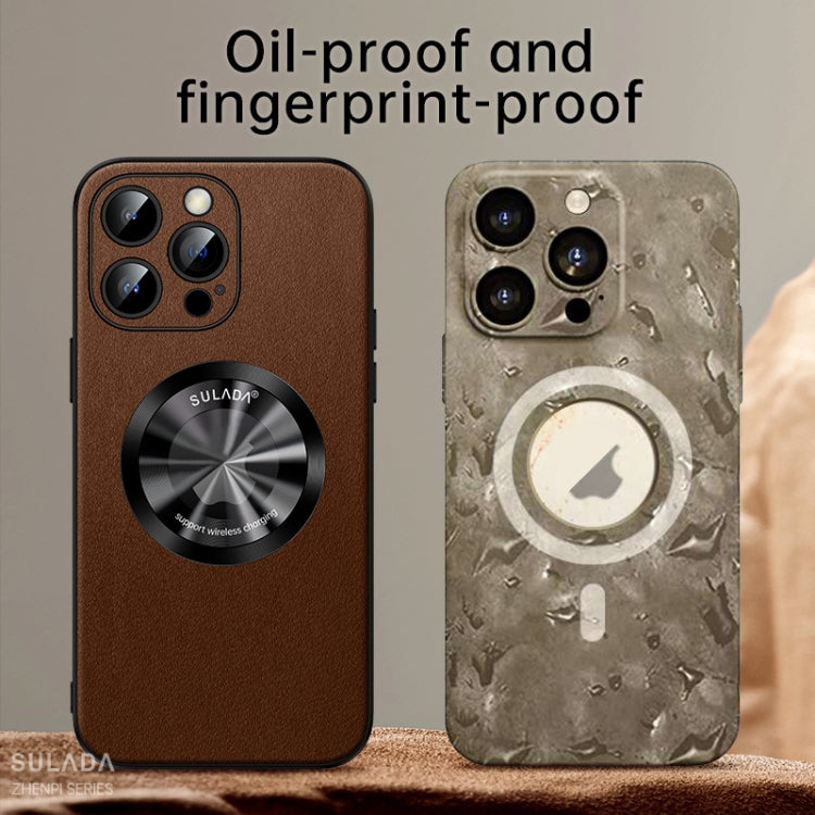 For iPhone 14 Pro Max SULADA Microfiber Leather MagSafe Magnetic Phone Case(Red) - iPhone 14 Pro Max Cases by SULADA | Online Shopping South Africa | PMC TechLife | Buy Now Pay Later Mobicred