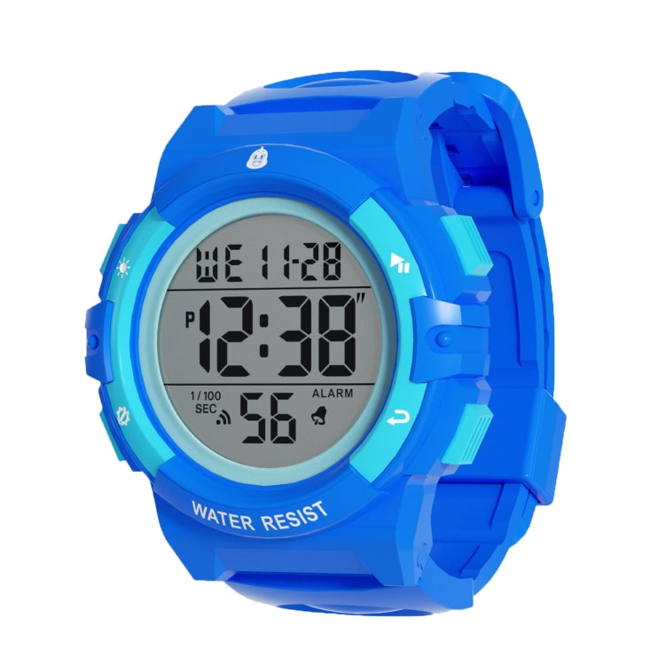 SPOVAN K01 Men Children LED Luminous Waterproof Electronic Sports Watch(Blue) - LED Digital Watches by SPOVAN | Online Shopping South Africa | PMC Jewellery