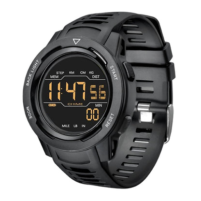 SPOVAN P100 LED Luminous Pedometer Multifunctional Sports Electronic Watch(Black) - LED Digital Watches by SPOVAN | Online Shopping South Africa | PMC Jewellery