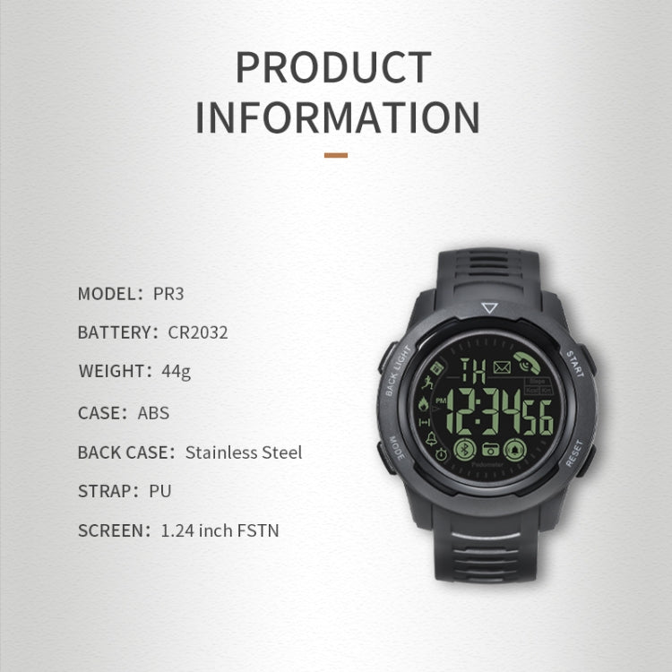 SPOVAN PR3 Outdoor Waterproof Bluetooth Smart Sports Watch(Red) - Smart Watches by SPOVAN | Online Shopping South Africa | PMC TechLife | Buy Now Pay Later Mobicred