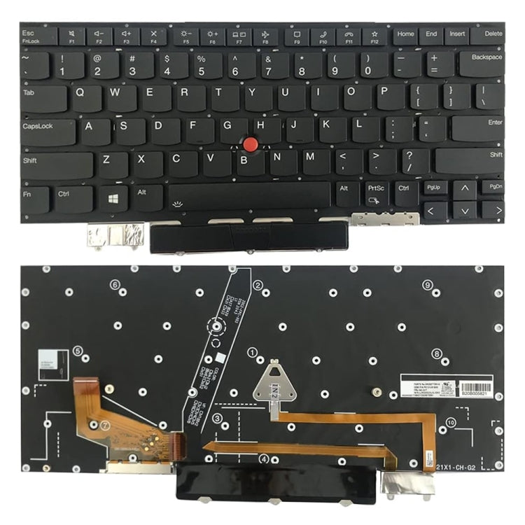 For Lenovo Thinkpad X1C / X1 Carbon 2021 US Version Laptop Backlight Keyboard - Lenovo Spare Parts by PMC Jewellery | Online Shopping South Africa | PMC Jewellery