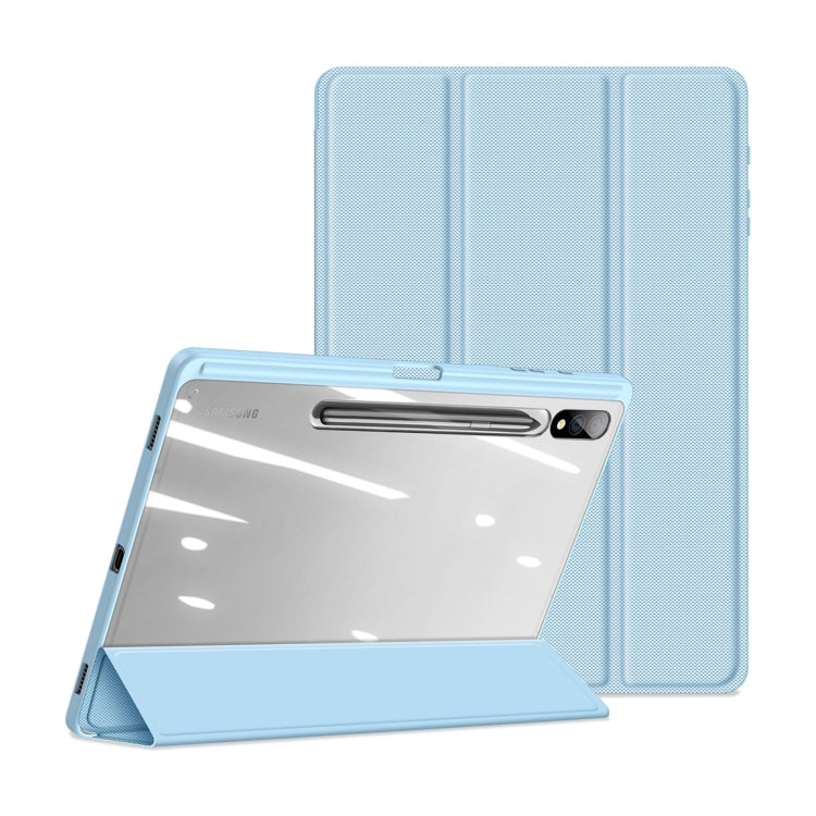 For Samsung Galaxy Tab S9+ DUX DUCIS TOBY Series Antiskid Leather Tablet Case with Sleep / Wake-up Function(Blue) - free shipping - PMC TechLife - Order now!