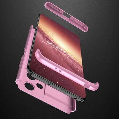 For Xiaomi Redmi Note 12 5G Global GKK Three Stage Splicing Full Coverage PC Phone Case(Rose Gold) - Note 12 Cases by GKK | Online Shopping South Africa | PMC Jewellery