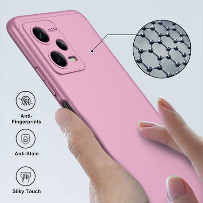 For Xiaomi Redmi Note 12 5G Global GKK Three Stage Splicing Full Coverage PC Phone Case(Rose Gold) - Note 12 Cases by GKK | Online Shopping South Africa | PMC Jewellery