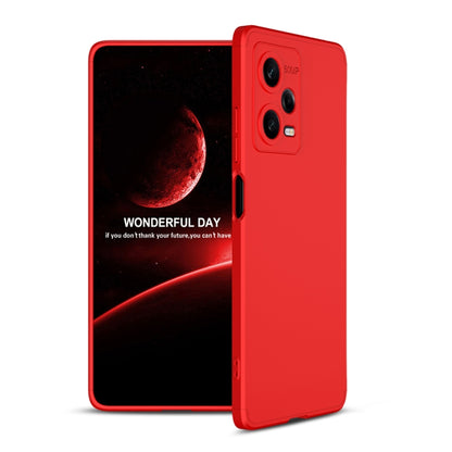 For Xiaomi Redmi Note 12 Pro 5G Global GKK Three Stage Splicing Full Coverage PC Phone Case(Red) - Note 12 Pro Cases by GKK | Online Shopping South Africa | PMC Jewellery