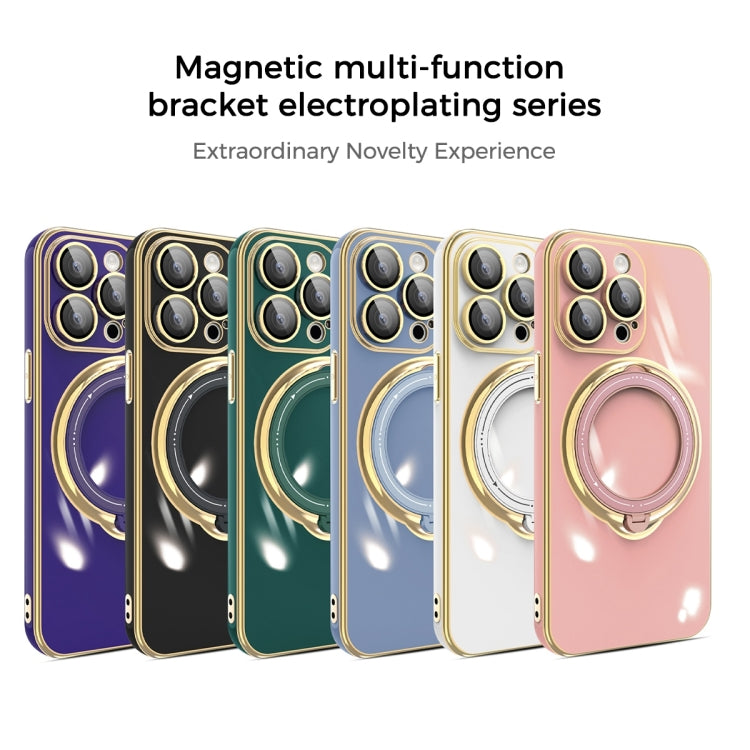 For iPhone XR Multifunction Electroplating MagSafe Holder Phone Case(Black) - free shipping - PMC TechLife - Order now!