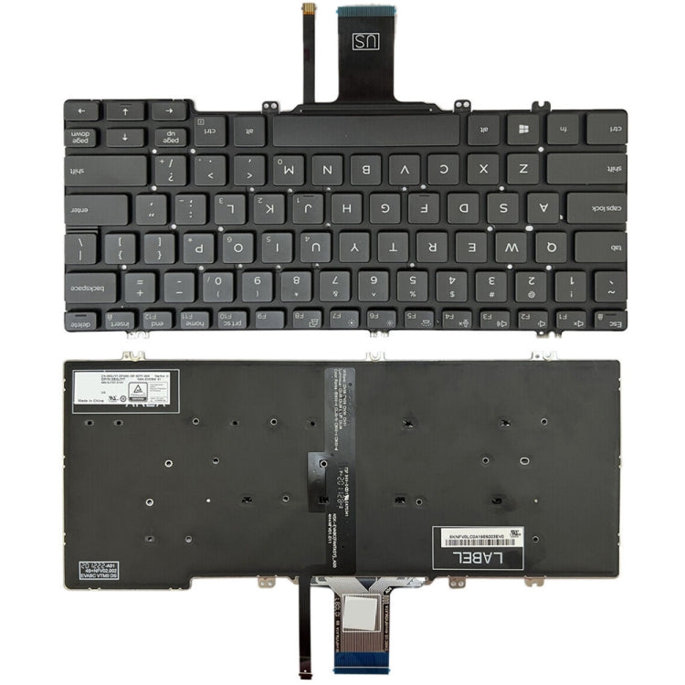 For Dell Latitude 7300 5300 5200 US Version Backlight Laptop Keyboard(Black) - Dell Spare Parts by PMC Jewellery | Online Shopping South Africa | PMC Jewellery