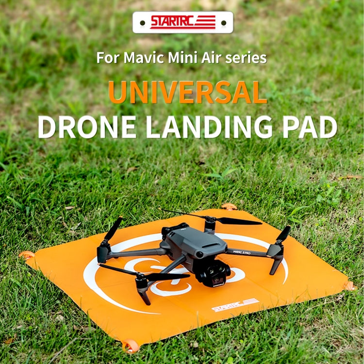 STARTRC Square Cardboard Drone Parking Apron for DJI Avata / Mini 3 / Mavic 3 Pro, Size:55cm x 55cm(Orange Grey) - Parking Apron by STARTRC | Online Shopping South Africa | PMC Jewellery