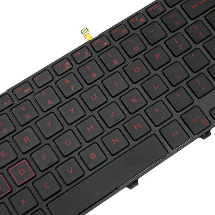 Backlight Laptop Keyboard For Dell 15-9550 / 15-3000 / 15-5542(Red Word) - Dell Spare Parts by PMC Jewellery | Online Shopping South Africa | PMC Jewellery