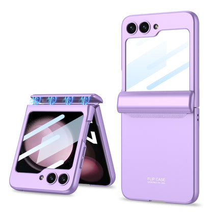 For Samsung Galaxy Z Flip5 GKK Integrated Magnetic Full Coverage Folding Phone Case(Purple) - Galaxy Z Flip5 Cases by GKK | Online Shopping South Africa | PMC Jewellery