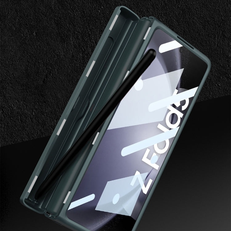 For Samsung Galaxy Z Fold5 GKK Integrated Magnetic Full Coverage Phone Flip Case with Pen Box(Green) - free shipping - PMC TechLife - Order now!