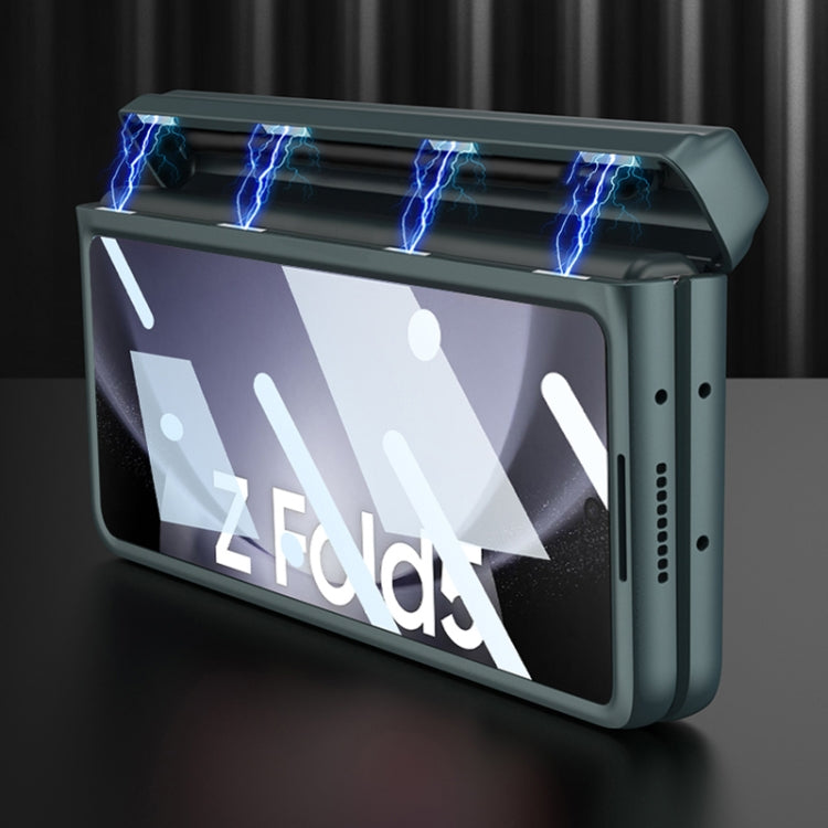 For Samsung Galaxy Z Fold5 GKK Integrated Magnetic Full Coverage Phone Flip Case with Pen Box(Green) - free shipping - PMC TechLife - Order now!
