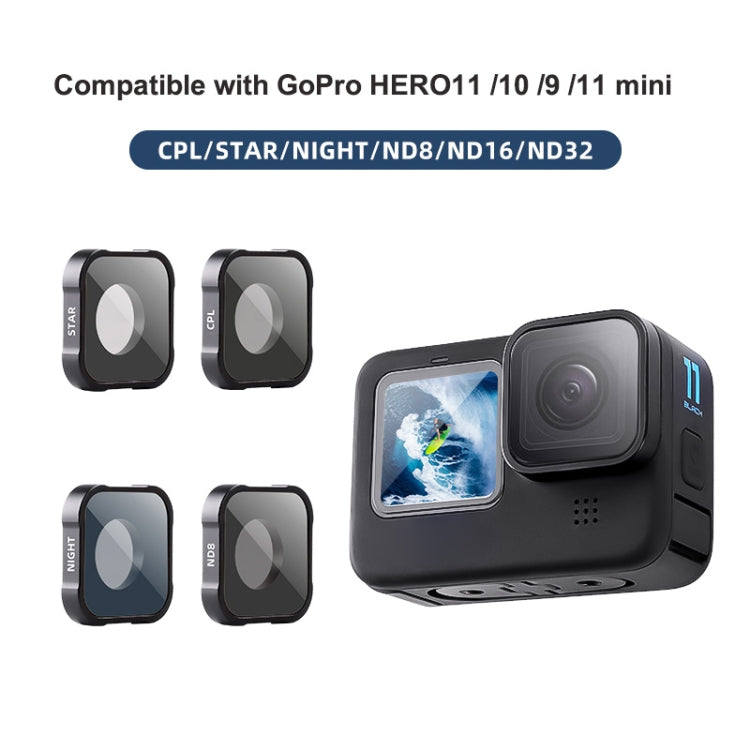 CPL Filter Action Camera Lens Filter For GoPro Hero11 Black / Hero11 Black mini / HERO10 Black / HERO9 Black - Lens Filter by PMC TechLife | Online Shopping South Africa | PMC TechLife