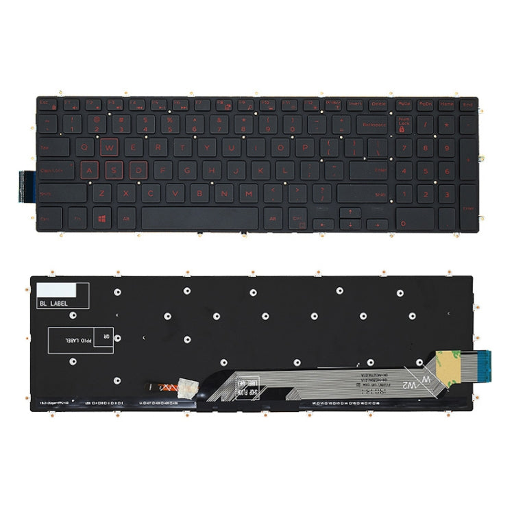 Backlight Laptop Keyboard For Dell G3 3579 3779 / G5 5587 / G7 7588(Red Word) - Dell Spare Parts by PMC Jewellery | Online Shopping South Africa | PMC Jewellery