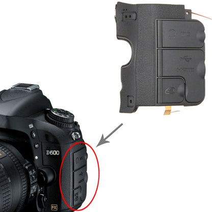 For Nikon D600 Camera USB Cover - USB Cover Cap by PMC Jewellery | Online Shopping South Africa | PMC Jewellery