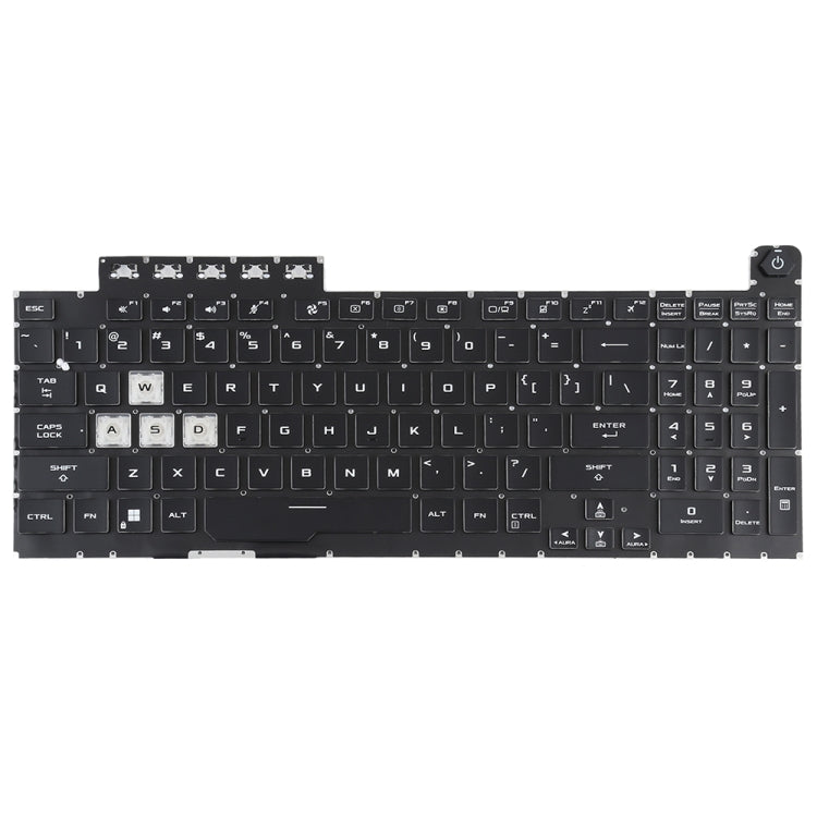 For Asus TUF Gaming F15 FX506 FA506 US Version Backlight Laptop Keyboard(Black) - Asus Spare Parts by PMC Jewellery | Online Shopping South Africa | PMC Jewellery
