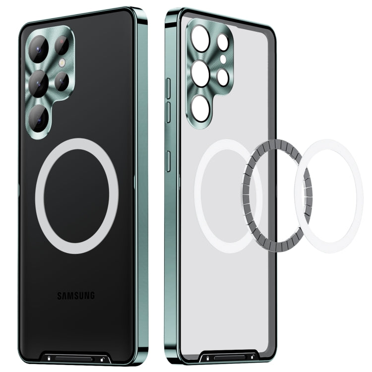 For Samsung Galaxy S24 Ultra 5G MagSafe Magnetic Frosted Metal Phone Case(Green) - free shipping - PMC TechLife - Order now!