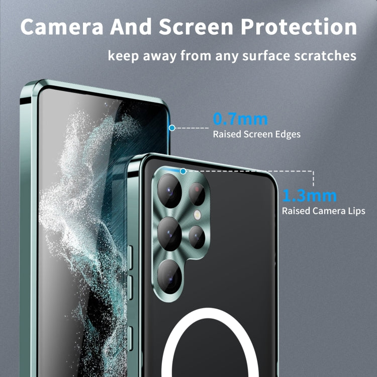 For Samsung Galaxy S24 Ultra 5G MagSafe Magnetic Frosted Metal Phone Case(Green) - free shipping - PMC TechLife - Order now!