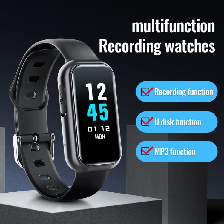 JNN S16 Smart HD Noise Reduction Bluetooth MP3 Voice Control Recording Bracelet, Memory:64GB - free shipping - PMC TechLife - Order now!