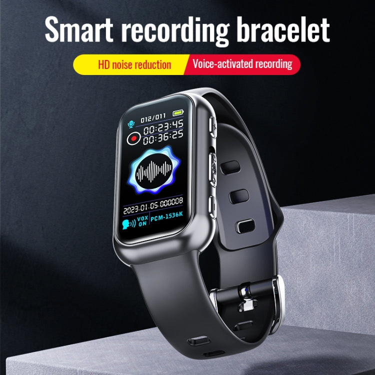 JNN S16 Smart HD Noise Reduction Bluetooth MP3 Voice Control Recording Bracelet, Memory:32GB - free shipping - PMC TechLife - Order now!