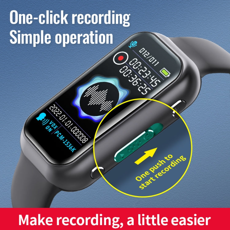JNN S16 Smart HD Noise Reduction Bluetooth MP3 Voice Control Recording Bracelet, Memory:8GB - Smart Wristbands by JNN | Online Shopping South Africa | PMC TechLife | Buy Now Pay Later Mobicred