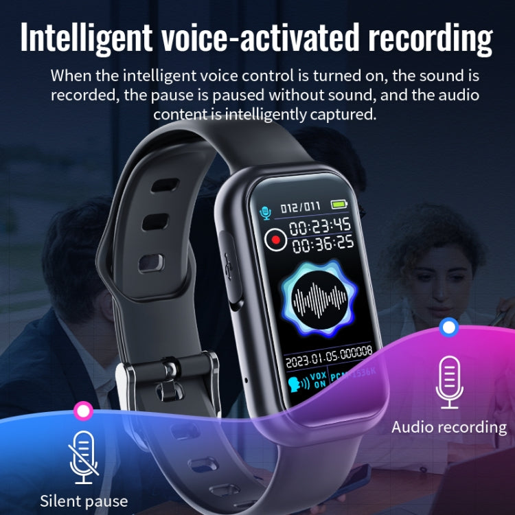 JNN S16 Smart HD Noise Reduction Bluetooth MP3 Voice Control Recording Bracelet, Memory:4GB - free shipping - PMC TechLife - Order now!