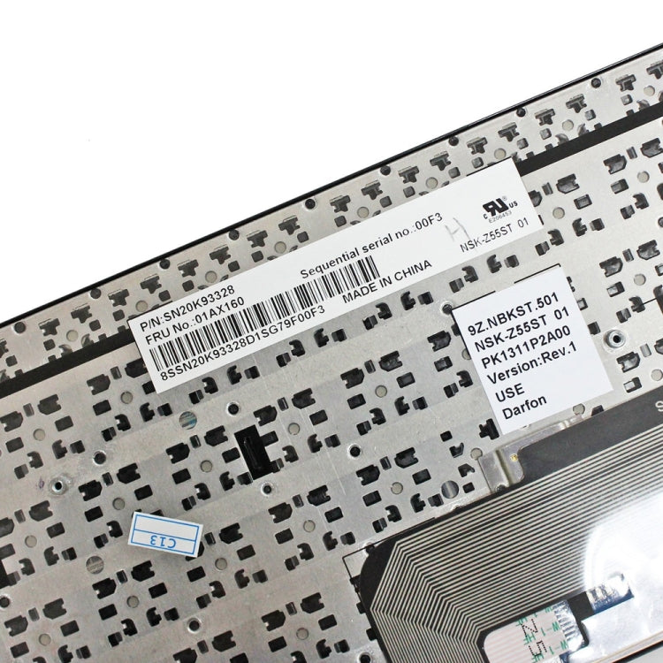 For Lenovo IBM ThinkPad E570 E575 US Version Laptop Keyboard - Lenovo Spare Parts by PMC Jewellery | Online Shopping South Africa | PMC Jewellery