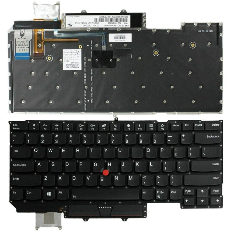 For Lenovo ThinkPad X1C 2017 US Version Laptop Keyboard - Lenovo Spare Parts by PMC Jewellery | Online Shopping South Africa | PMC Jewellery