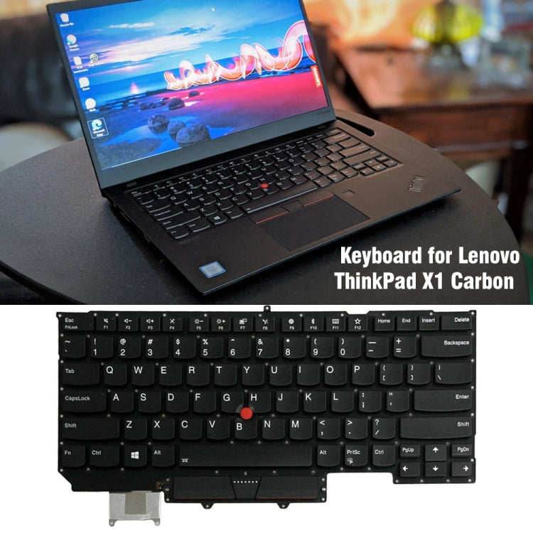 For Lenovo ThinkPad X1C 2017 US Version Laptop Keyboard - Lenovo Spare Parts by PMC Jewellery | Online Shopping South Africa | PMC Jewellery