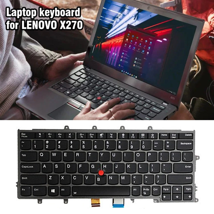 For Lenovo X270 US Version Backlight Laptop Keyboard with Pointing - Lenovo Spare Parts by PMC Jewellery | Online Shopping South Africa | PMC Jewellery