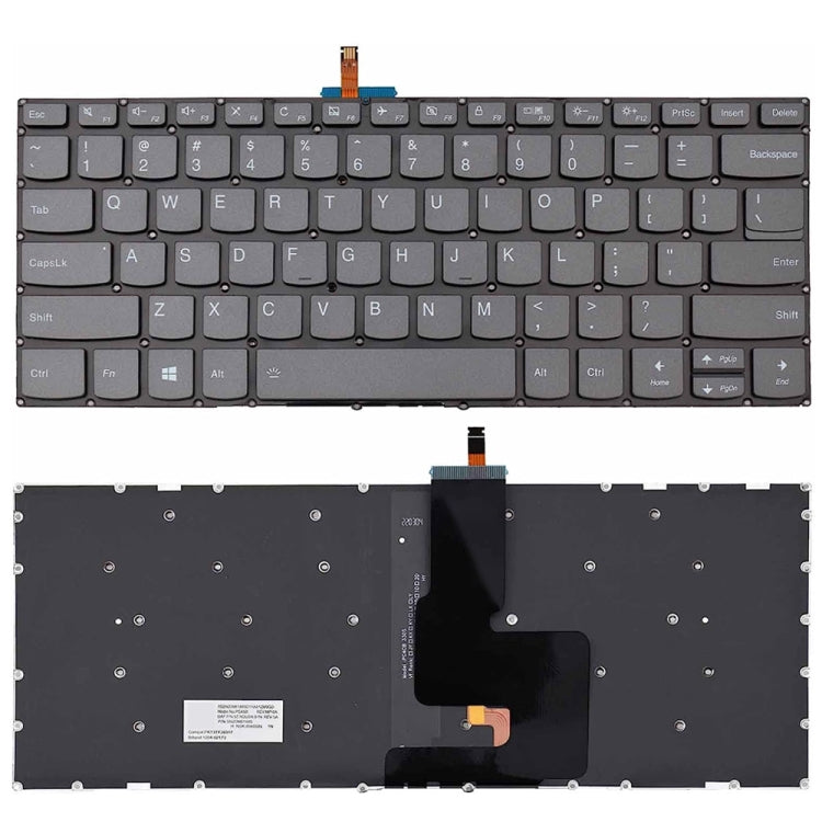 For Lenovo Yoga Flex 5-1470 / Flex 5-1570 US Version Backlight Laptop Keyboard - Lenovo Spare Parts by PMC Jewellery | Online Shopping South Africa | PMC Jewellery