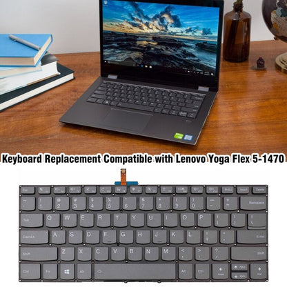 For Lenovo Yoga Flex 5-1470 / Flex 5-1570 US Version Backlight Laptop Keyboard - Lenovo Spare Parts by PMC Jewellery | Online Shopping South Africa | PMC Jewellery